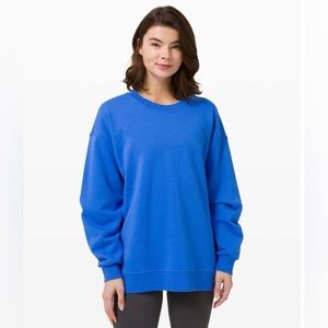 Lululemon Perfectly Oversized Crew in Wild Bluebell size 2